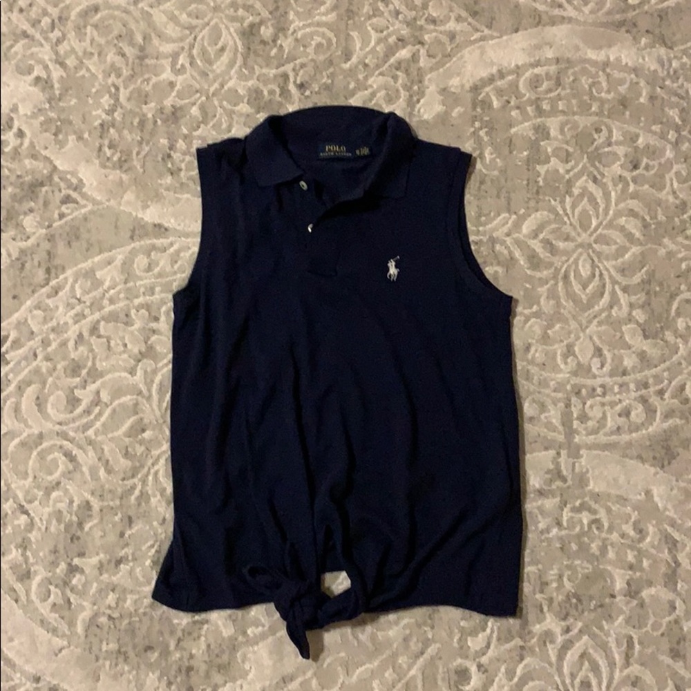 polo ralph lauren navy tank